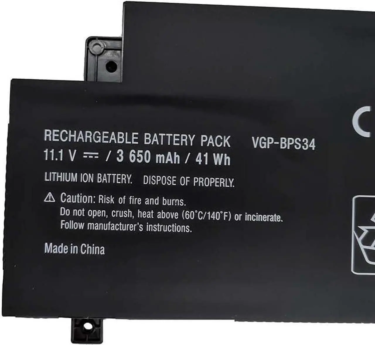 Alt view image 2 of 4 - Batterymarket VGP-BPS34 Replacement Laptop Battery Compatible with Sony Vaio Fit 15 Touch Vgp-bps34 Vgp-bpl34 Svf15a1bcxs (11.1V 3650mAh)
