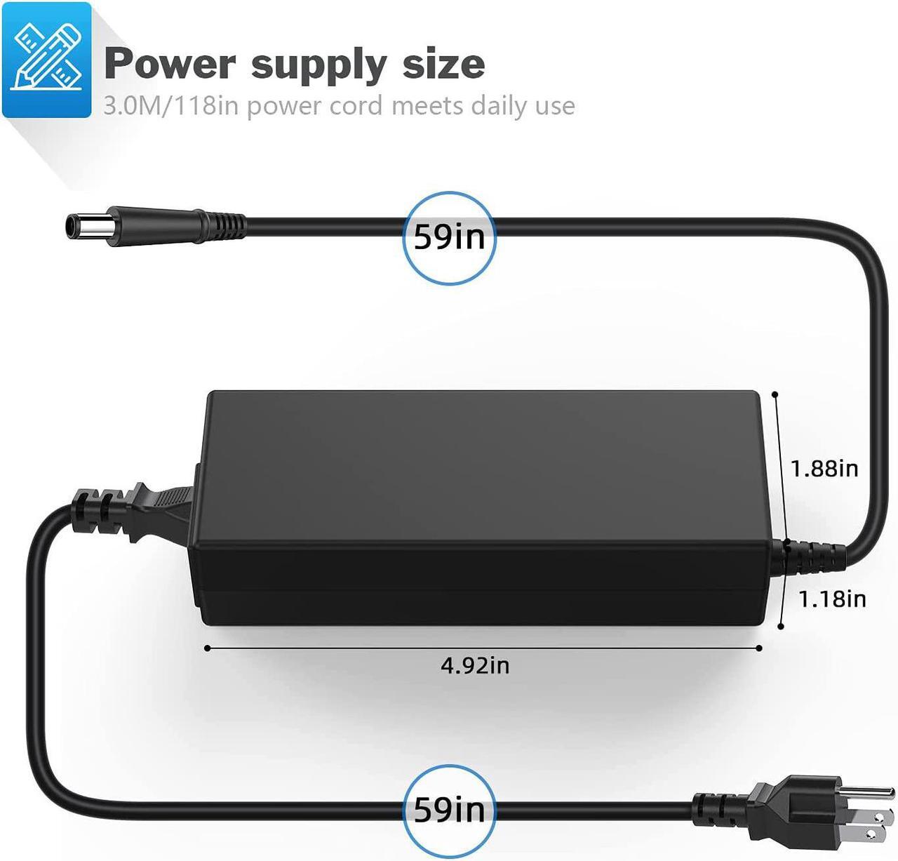 Alt view image 3 of 7 - 90W Power Supply Cord Charger Adapter for HP Pavilion Dv4 Dv6 Dv7 G50 G60 G60T G61 G62 G72 2000;Elitebook 8460p 8440p 2540p 8470p 2560p 6930p 2570p 8540p ;for Hp Presario 2210B 2510P CQ40 CQ45 Cq50