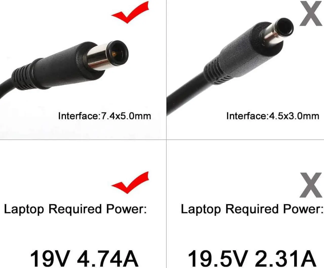 Alt view image 2 of 7 - New 90W AC Adapter Laptop Charger for HP Elitebook 8440p 8570p 6930p 2540p 8470p 2560p 6930p 8560p 8540w 2570p 8540p 2760p 2170p 8530w HP Pavilion G4 G6 G7 M6 DM4 DV4 DV5 Laptop Power Supply Cord