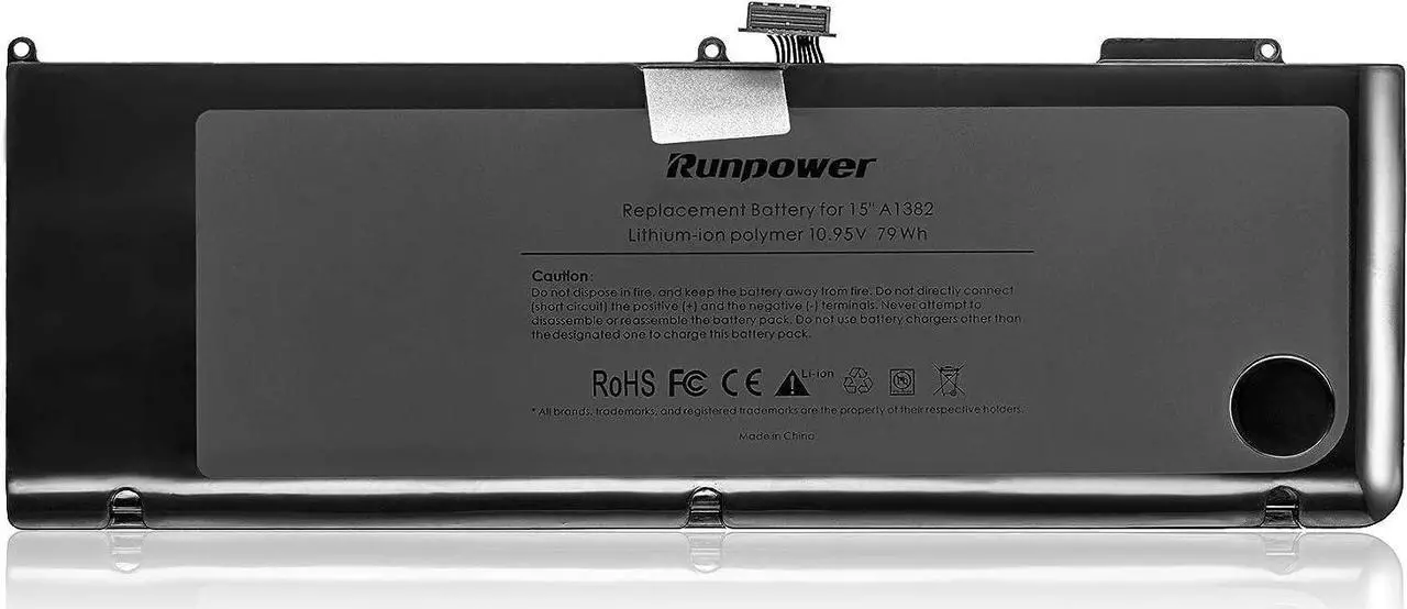 Alt view image 2 of 7 - Runpower New Laptop Battery for A1382 A1286 (only for Core i7 Early 2011 Late 2011 Mid 2012) Unibody MacBook Pro 15 inch[Li-Polymer]