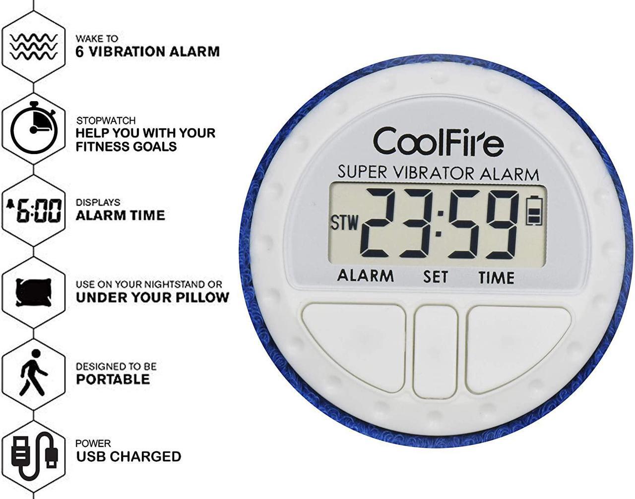 Alt view image 5 of 6 - Vibrating Alarm Clock - Silent Alarm Wristband Vibrating Alarm Watch. Silent Wrist Shock Alarm Clock. Vibration Alarm Bracelet, Alarm Clock for Sleepers & Smart Alarm Clock USB (Black)