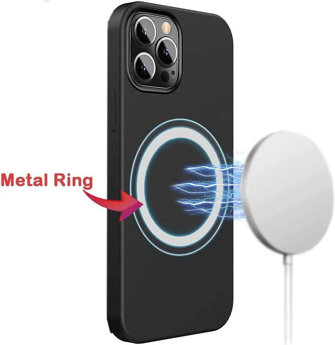 Alt view image 5 of 7 - WYNK Universal Metal Rings Compatible for Apple Magsafe Charger/Wallet/Battery Pack, Compatible with iPhone 15/14/13/12 Series(Mini/Plus/Pro/Pro Max) and Samsung Galaxy (Black+White+Sliver, 6 PCS)