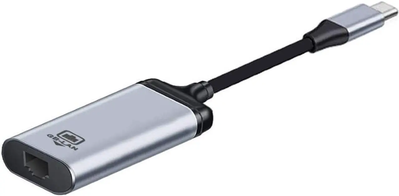 Alt view image 4 of 7 - LAN Cable Adapter for Laptop Type C USB C USB 3.1 Male to 1000Mbps Gigabit Ethernet Network Female