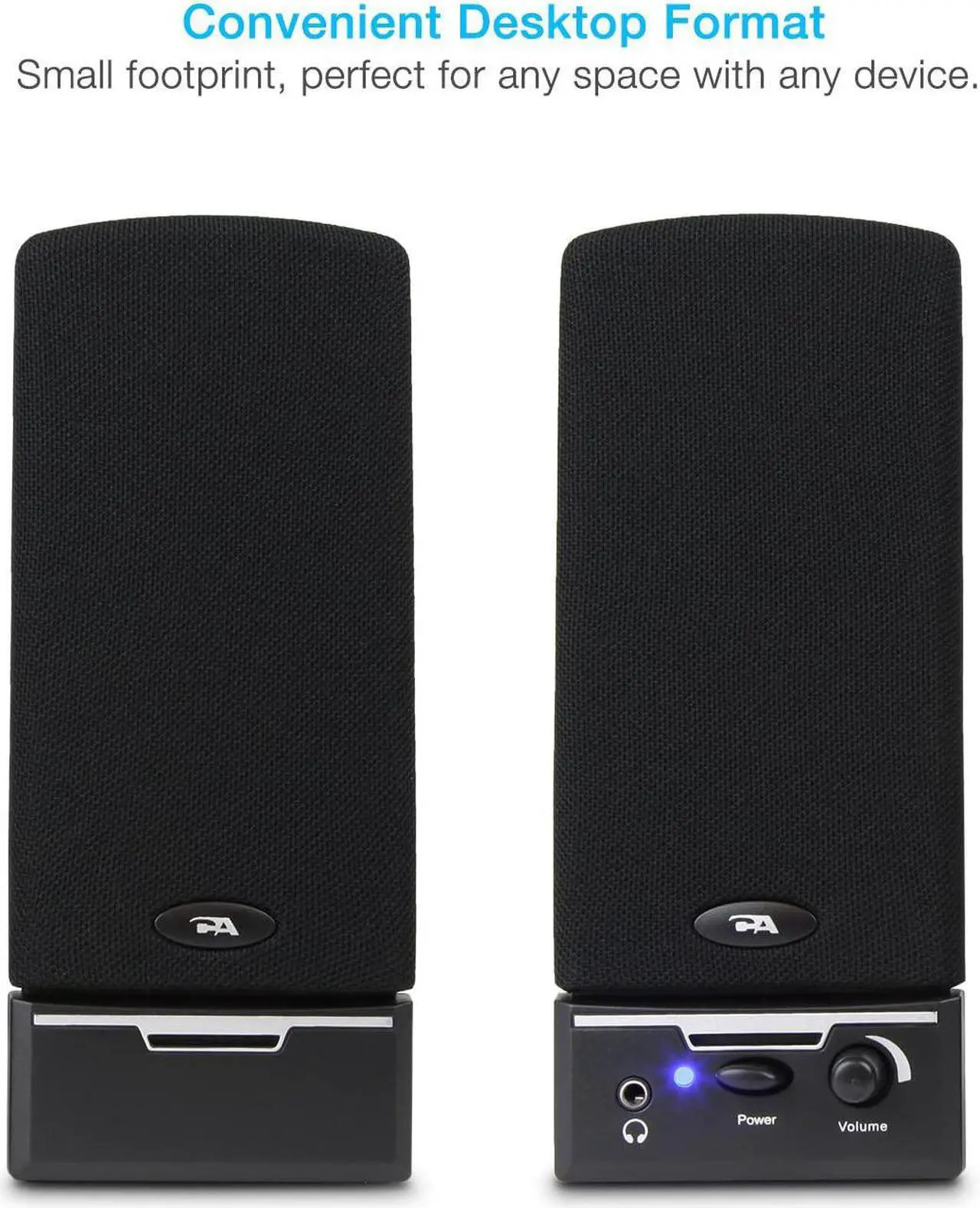 Alt view image 2 of 7 - Cyber Acoustics CA-2014 multimedia desktop computer speakers