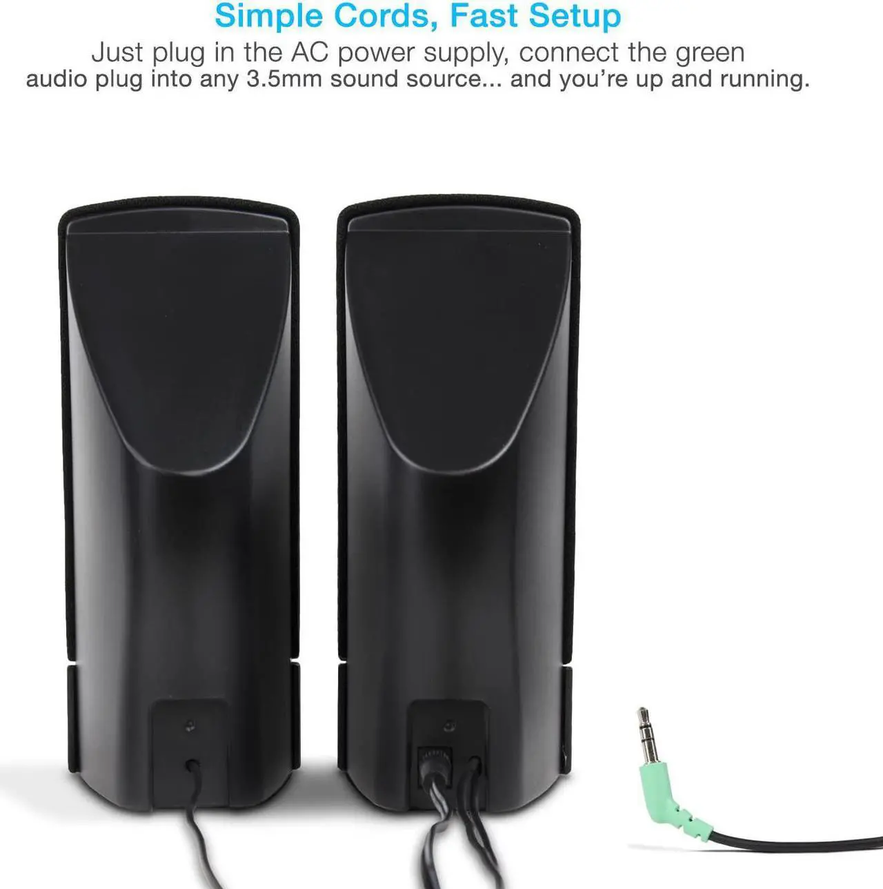 Alt view image 5 of 7 - Cyber Acoustics CA-2014 multimedia desktop computer speakers