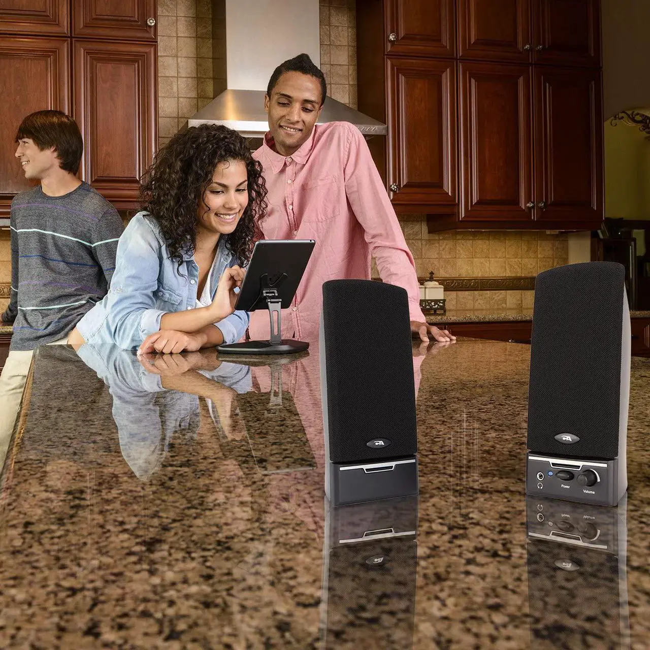 Alt view image 6 of 7 - Cyber Acoustics CA-2014 multimedia desktop computer speakers
