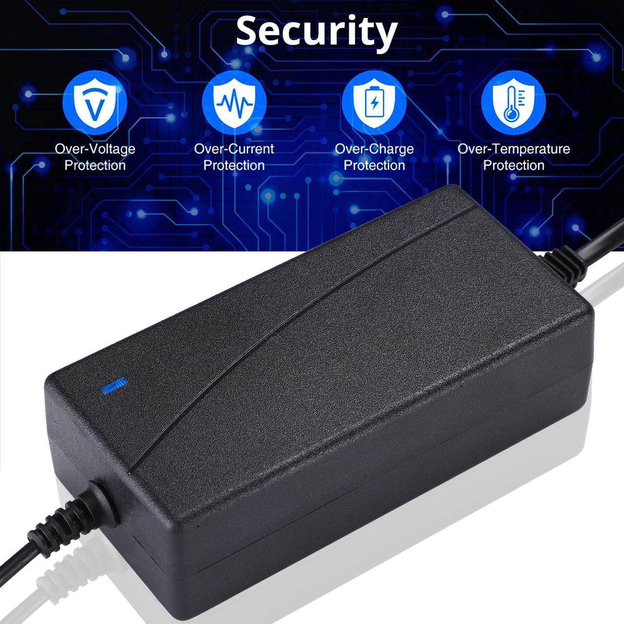 Alt view image 5 of 7 - DC 12V 5A Power Supply Adapter US Plug 4.6FT Power Cord AC 100-240V to DC 12V 5A Switching Transformer Jack 5.5mm x 2.5mm for LED Strip Light Cameras CCTV