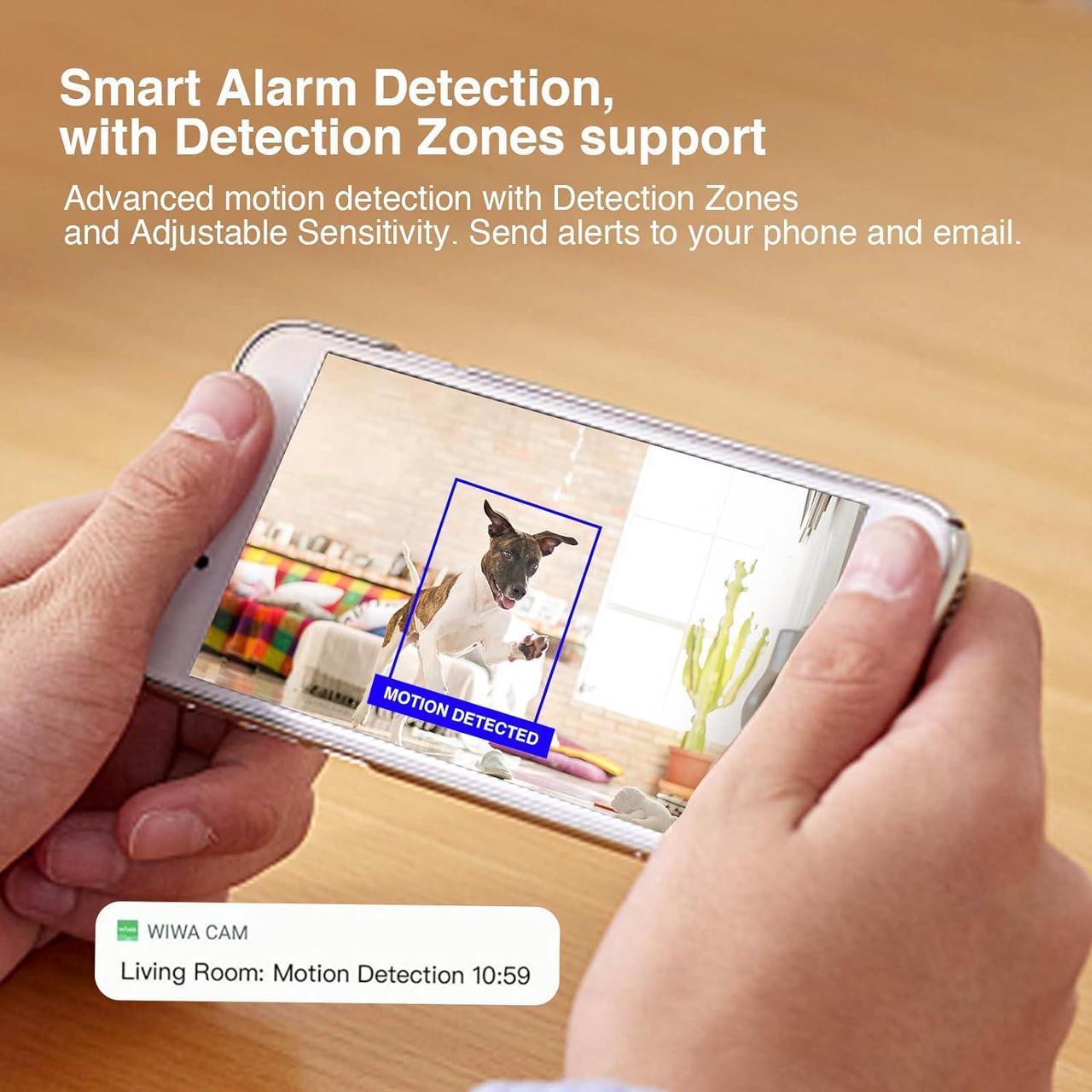 Alt view image 4 of 6 - 4K Ultra HD WiFi Hidden Camera for Home Security Indoor, Wireless Small Cameras Cams Nanny Cam, Phone App, Motion Detection Alarm, SD Card, NO Audio, MW11