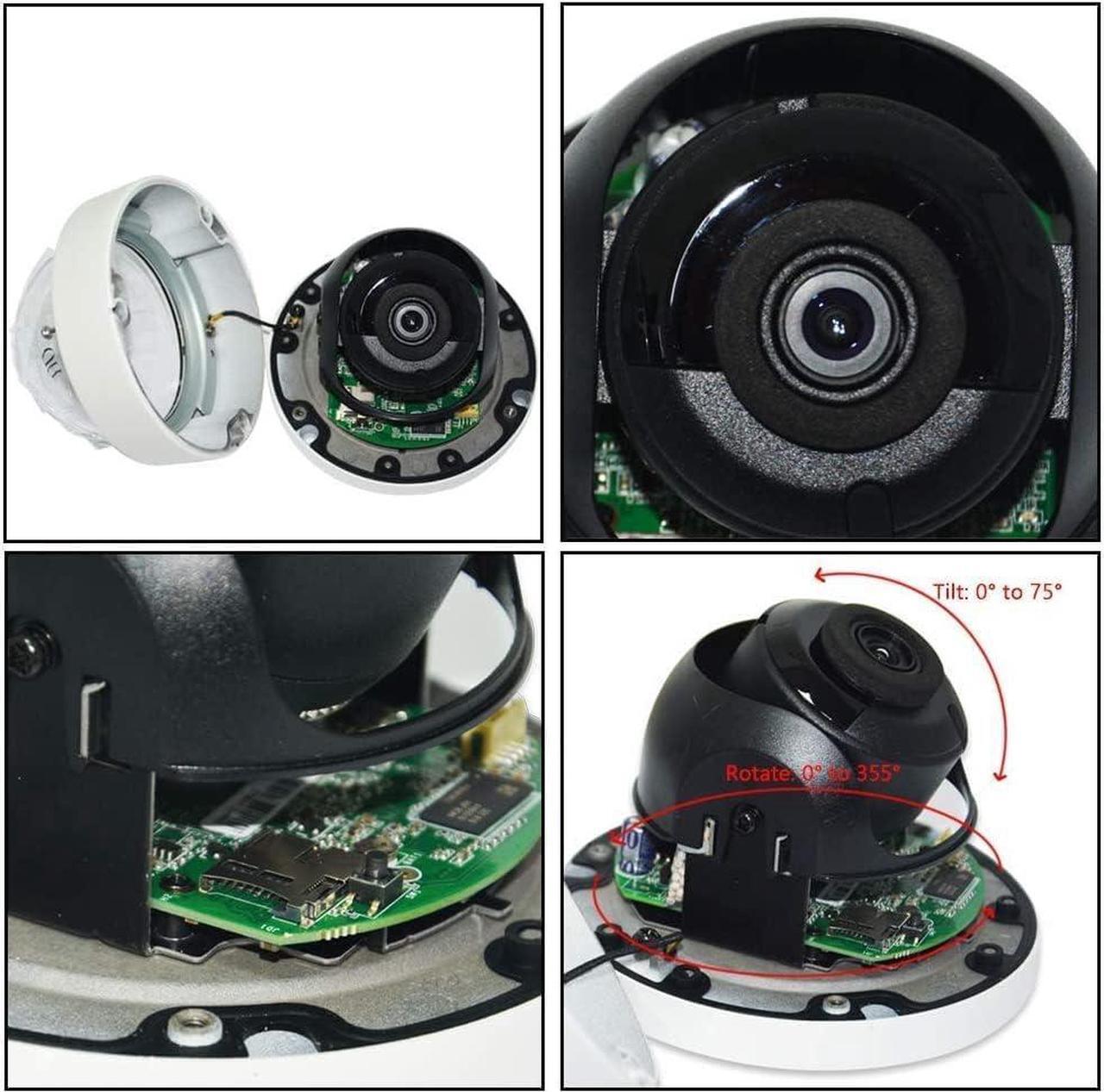 Alt view image 2 of 5 - kvson DS-2CD2183G2-I Acusense 8MP IP PoE Dome Camera Indoor Outdoor, 2.8mm Wide Angle, 3-Axis, WDR, IP67 Compatible with Hik Vision IP Camera NVR System English Version
