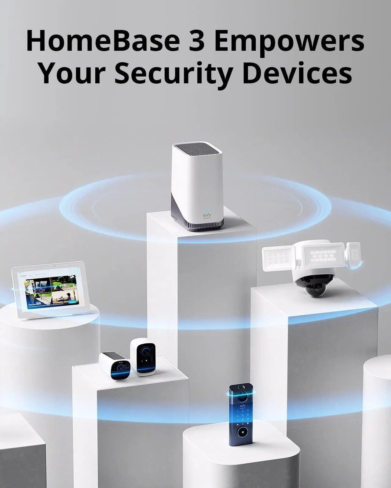 Alt view image 4 of 7 - eufy Security HomeBase S380 (HomeBase 3),eufy Edge Security Center + Indoor Cam E30, Latest Generation, 4K UHD Security Camera, 360 Pan-Tilt