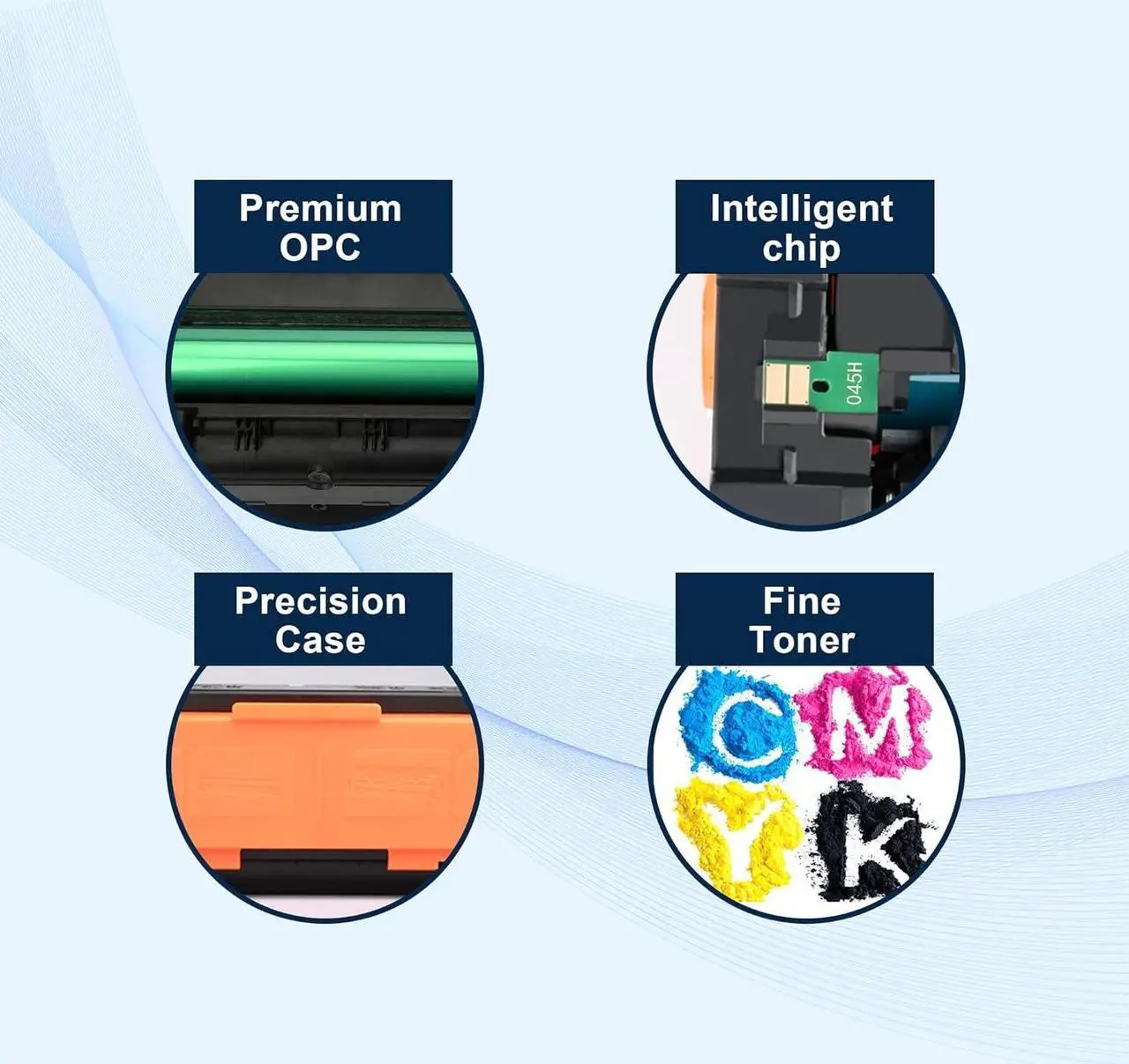Alt view image 4 of 6 - 655A Magenta Toner Cartridge Replacement   655A CF453A   Color Laser Enterprise M652, M653, Color Laser Enterprise MFP M681, M682 Series