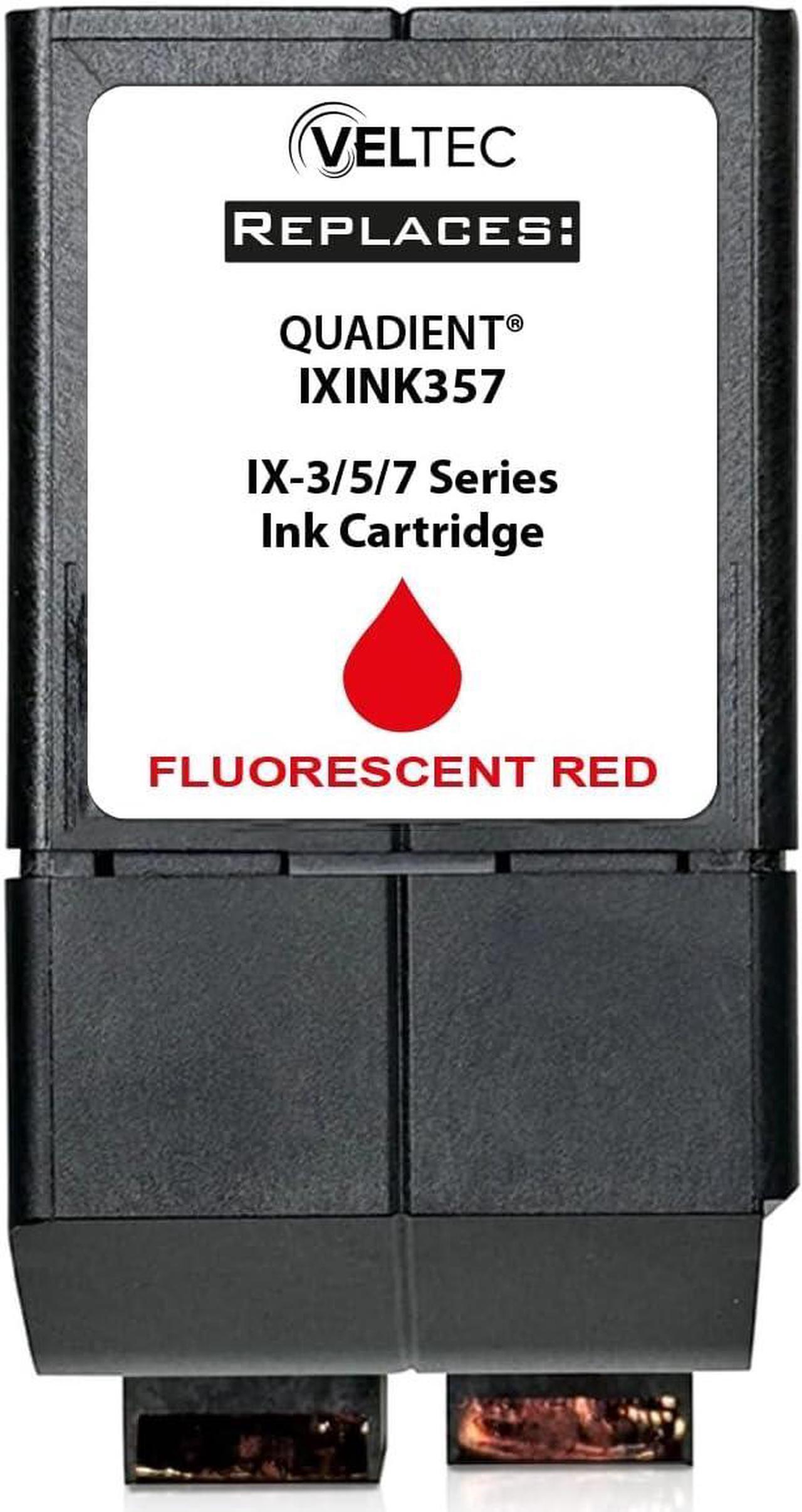Alt view image 3 of 6 - Veltec Made in USA Compatible IXINK357 Quadient Neopost Red Ink Cartridge for IX3, IX5 & IX7 Postage Meters Mailing System
