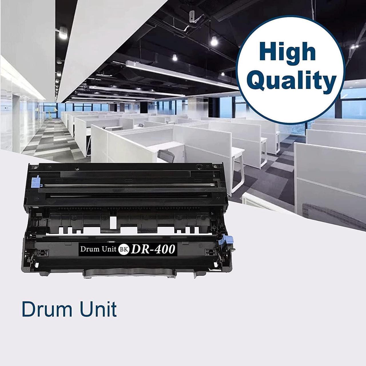 Alt view image 5 of 5 - 1-Pack Black DR-400 DR400 Drum Unit Compatible Replacement for Brother DCP-1200 1400 HL-1230 1270N 1435 MFC-8300 8500 8600 P2500 8700 9600 9700 9800 IntelliFax-4100e 4100 4750 Printer