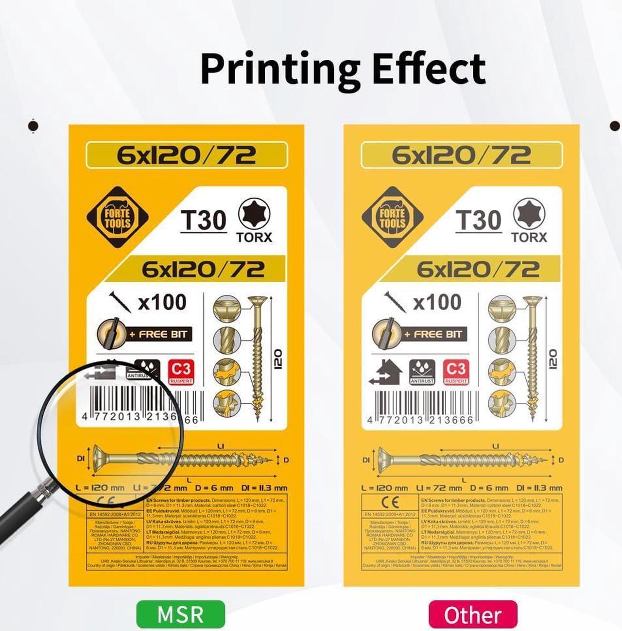 Alt view image 5 of 6 - MS.R Remanufactured Ink Cartridge Replacement for Epson SJIC41P T52L1 T52L2 T52L3 T52L4 to use with Colorworks C4000u Inkjet Lable Printer (4 Pack)