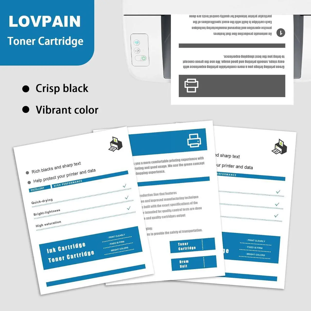 Alt view image 4 of 6 - 6280 High Capacity Toner Cartridges (4Pack, Black/Cyan/Magenta/Yellow) - Lovn Compatible 106R01395, 106R01392, 106R01393, 106R01394 Toner Cartridge Replacement for Xerox Phaser 6280 6280DN Printer
