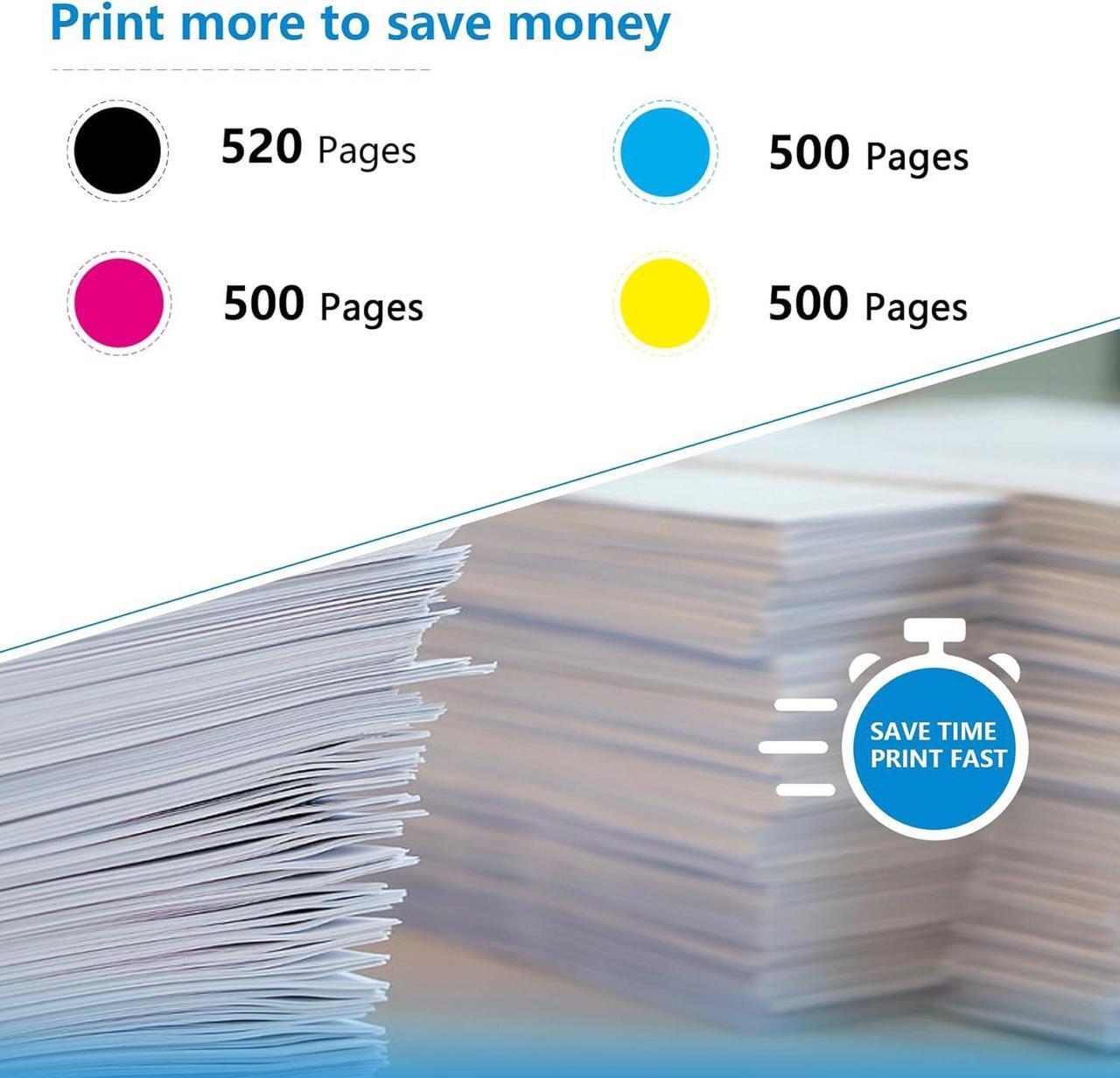 Alt view image 2 of 6 - 56XL 57XL Remanufactured Ink Cartridges Replacement   56XL 57XL 56 57 Ink Cartridge   Deskjet 5550 5650 5150, Photosmart 7350 7260 7450 7550 7760, PSC 2210 Printer (1 Black, 1 Tri-Color)
