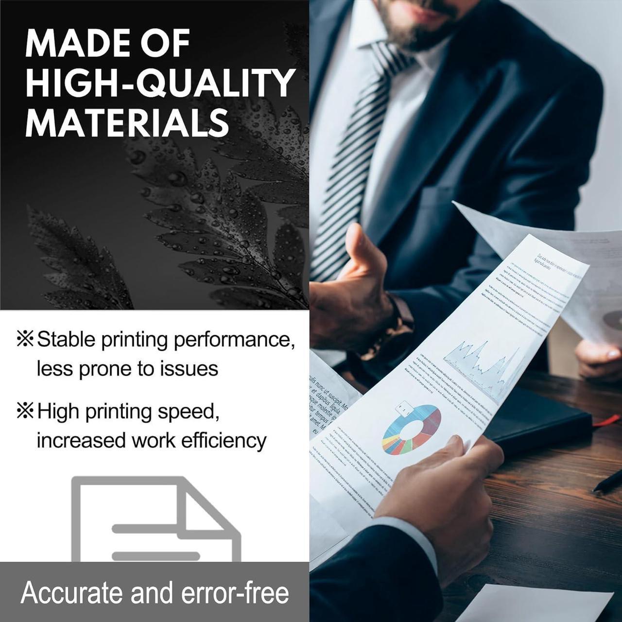 Alt view image 5 of 7 - 650A Toner Cartridges 4 Pack CE270A CE271A CE272A CE273A Replacement  650A Toner Color Enterprise CP5525 CP5525dn CP5525n CP5525xh M750dn M750n M750xh Printer (Black/Cyan/Magenta/Yellow)