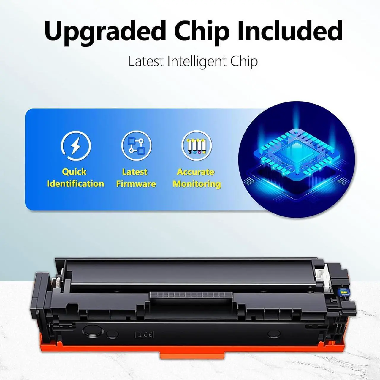 Alt view image 5 of 7 - Ennovor 202X Toner Cartridge Replacement for HP 202X Toner Cartridges CF500X 202A Works for Color Pro MFP M281fdw Toner M254dw M281cdw M281 M281dw M280nw Toner Printer (BK/C/Y/M,5 Pack)