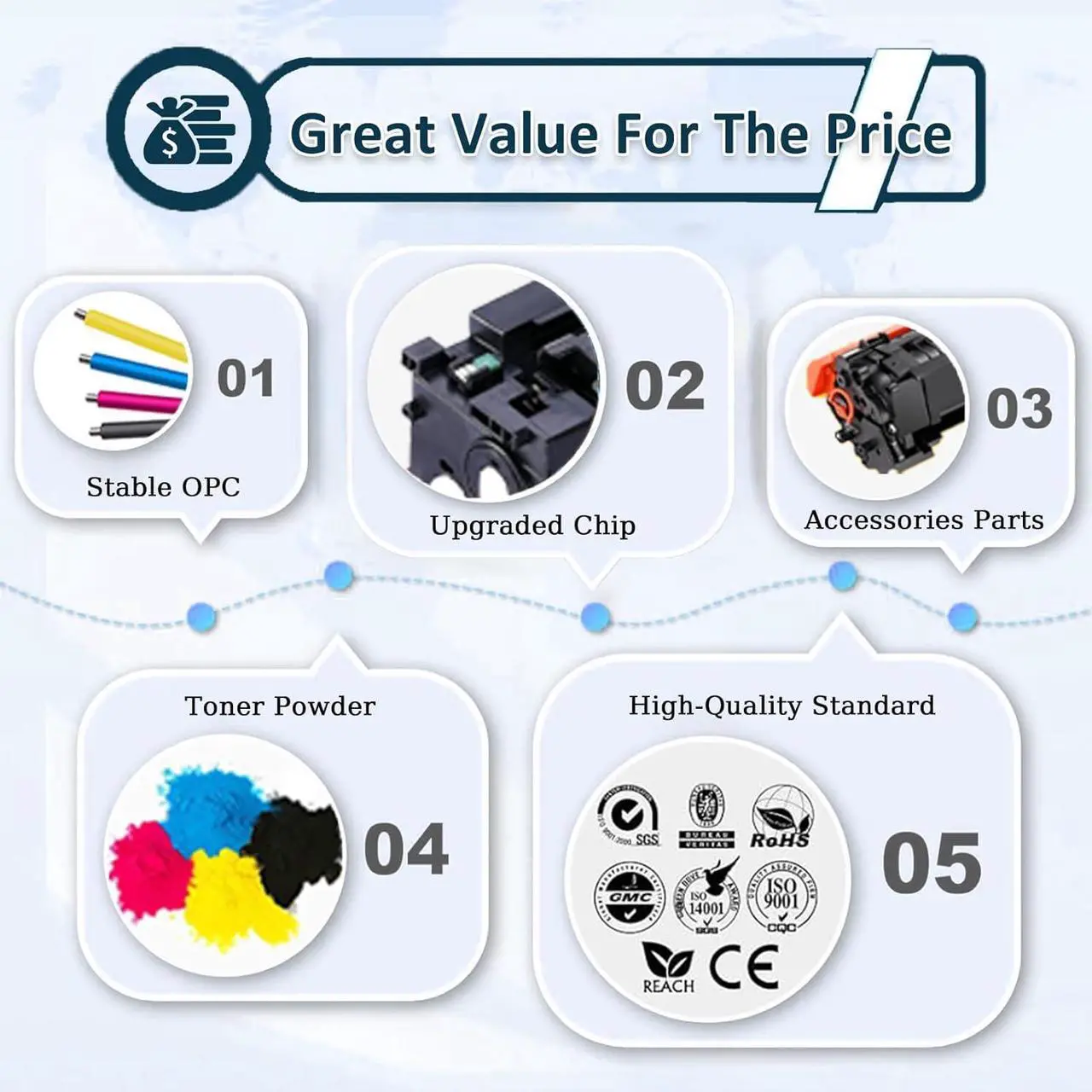 Alt view image 4 of 7 - Ennovor 204A Toner Cartridge Replaces for HP Laserjet 204A CF510A Black Toner Cartridges Replacement Toner for HP Color Laserjet Pro MFP M180nw M180n M181fw M154a Printers, 1 Pack