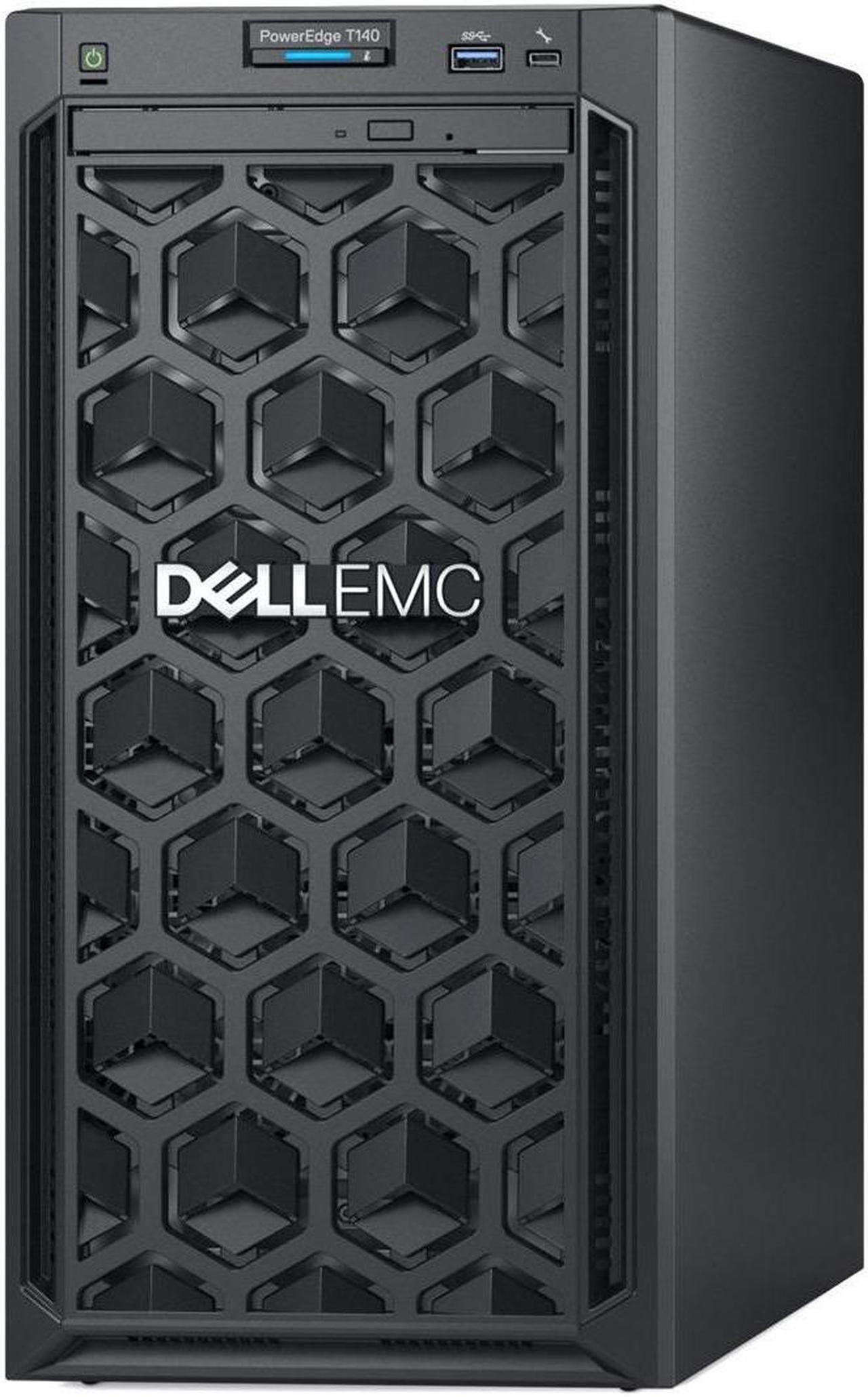 Alt view image 5 of 6 - Dell EMC PowerEdge T140 Mini-tower Server - 1 x Intel Xeon E-2124 Quad-core (4 Core) 3.30 GHz - 8 GB Installed DDR4 SDRAM - 1 TB (1 x 1 TB) Serial ATA HDD - 12Gb/s SAS, Serial ATA/600 Controller - 1 x 365 W