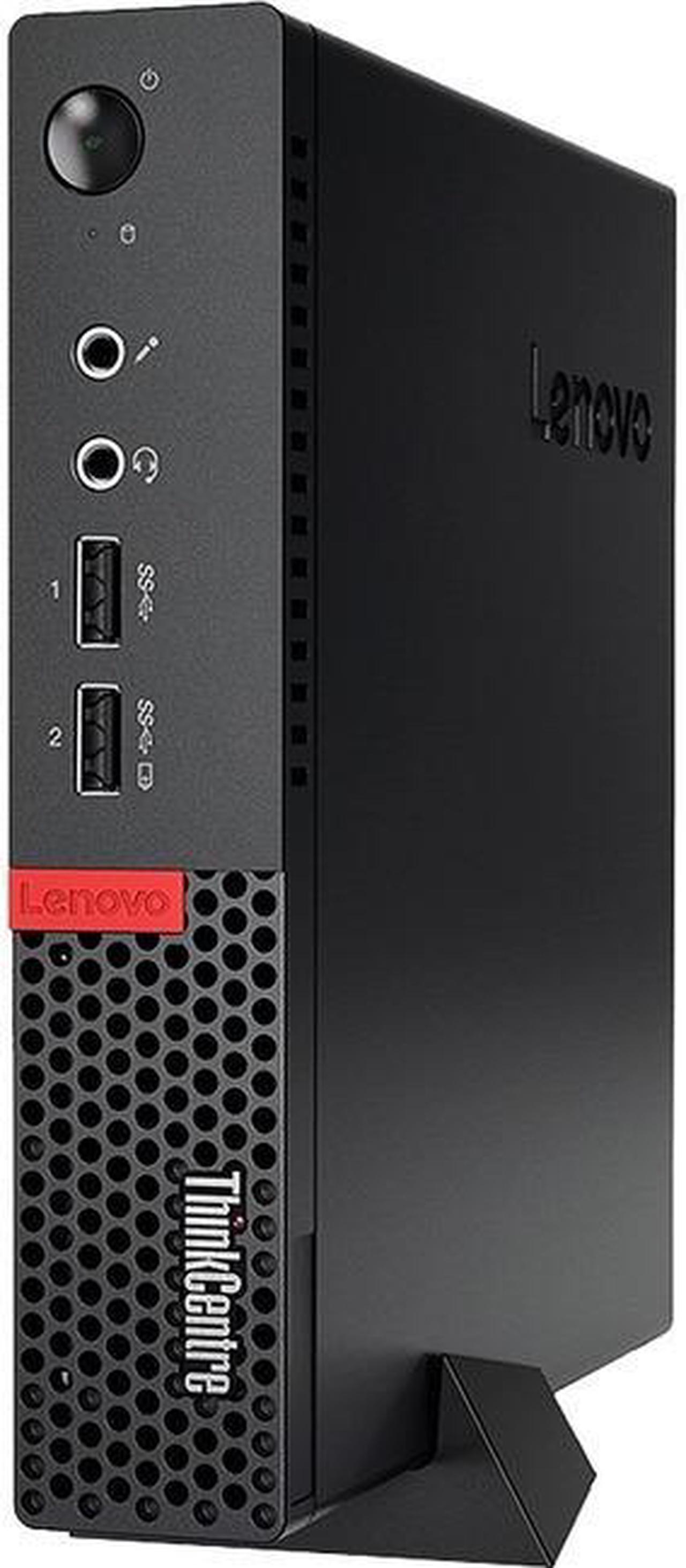 Alt view image 2 of 2 - Lenovo ThinkCentre M710q 10MR0009US Desktop Computer - Intel Core i5 (7th Gen) i5-7500T 2.70 GHz - 4 GB DDR4 SDRAM - 500 GB HDD - Windows 10 Pro 64-bit (English) - Tiny - Black