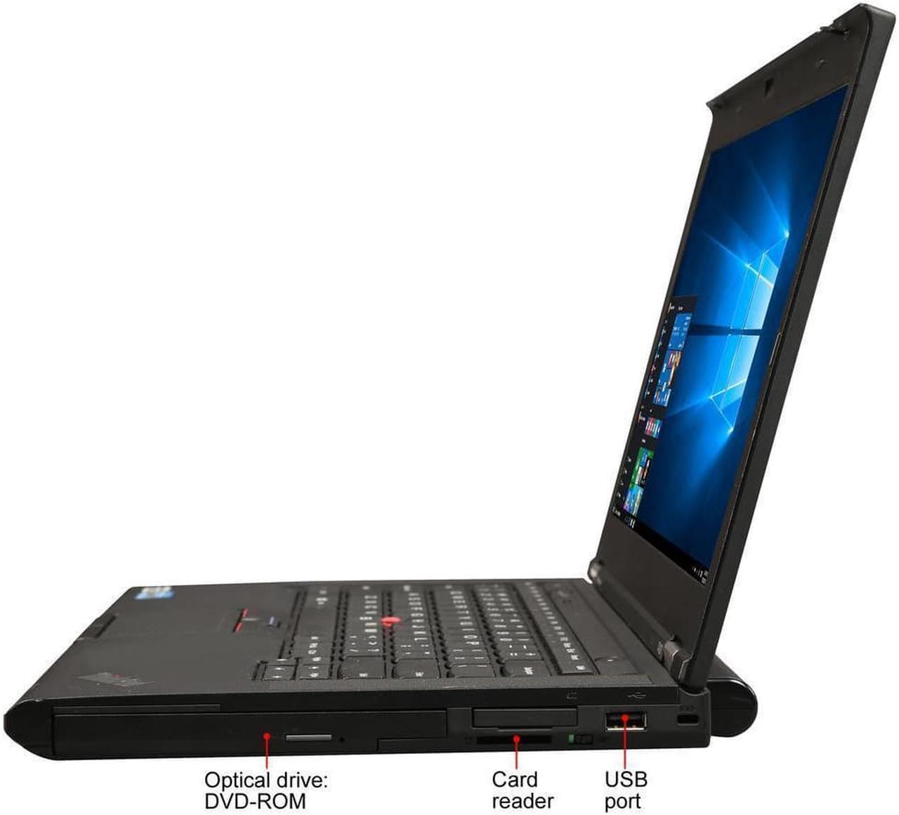 Alt view image 2 of 4 - Lenovo Thinkpad T430 14" Laptop, Intel Core i5 3320M 2.6Ghz, 8GB DDR3, 480GB SSD Hard Drive, Webcam, DVDRW, Windows 10 Pro