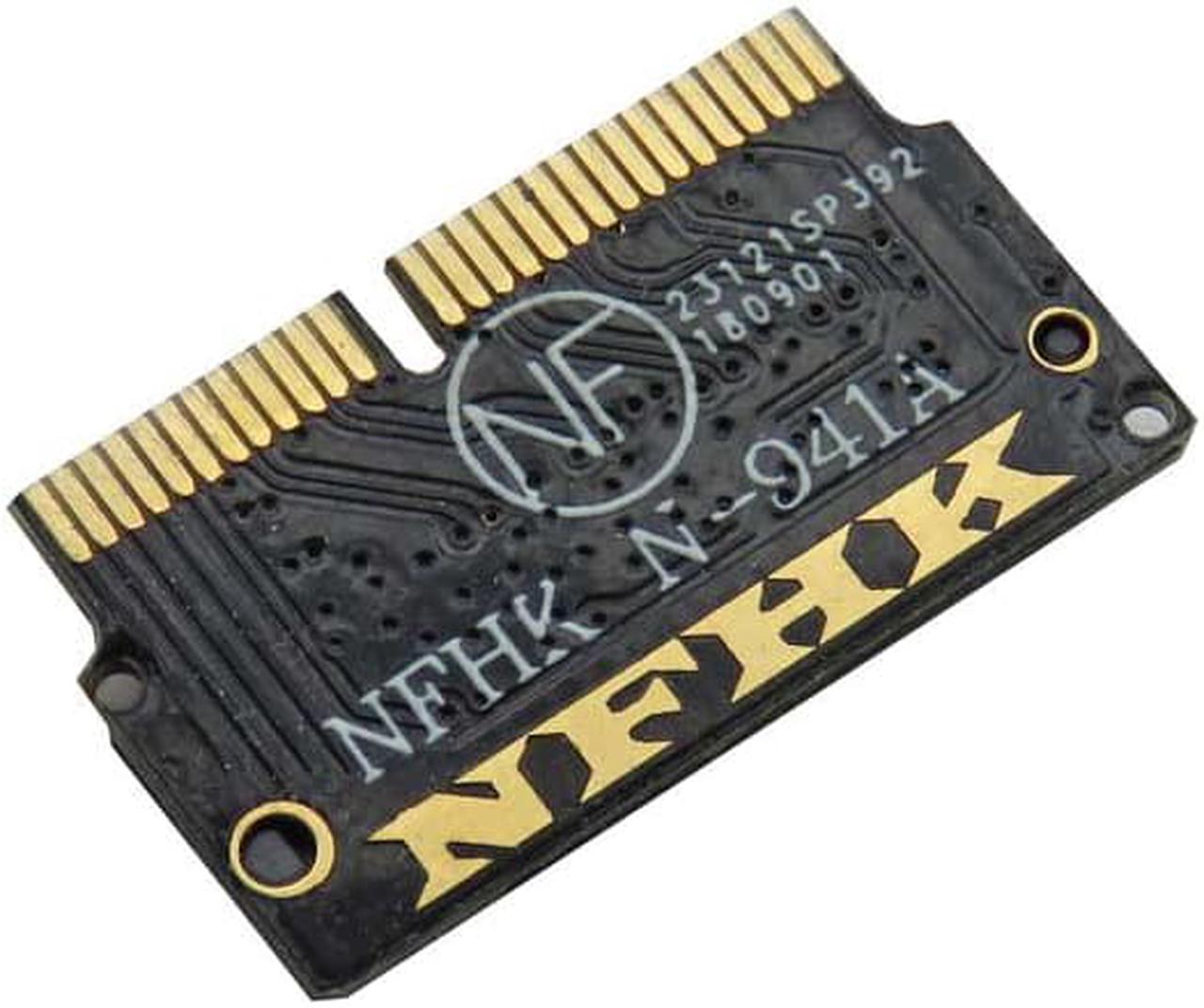 Alt view image 3 of 6 - PCIE to M2 Adapter SSD M2 NVMe and AHCI M.2 NGFF PCIe SSD for late 2013 2014 2015 2017 MacBook Air A1398 A1465 A1466 M.2 Adapter