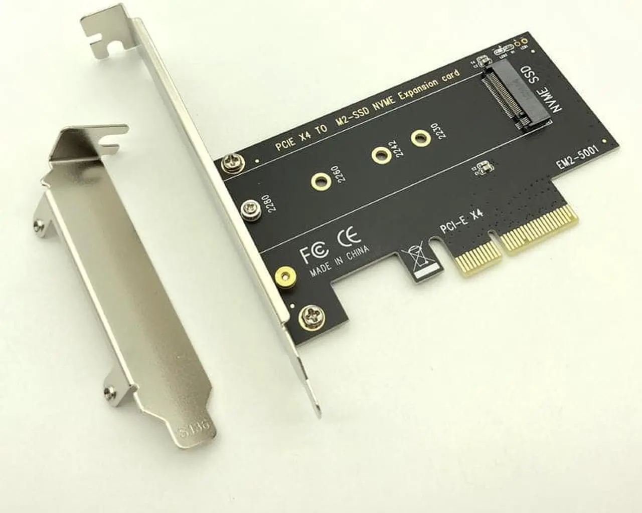 Alt view image 6 of 6 - PCIE to M2 Adapter M.2 PCI Express Raiser NVME SSD M2 PCIE Adapter SSD M2 Riser Card PCIE3.0 X4 for Mac Pro