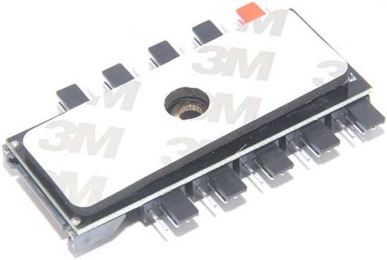 Alt view image 5 of 6 - Black 1 to 10 PC Cooler Cooling Fan Hub Splitter Cable Pwm SATA 12V Power Supply Speed Adapter for Computer Miner Mining