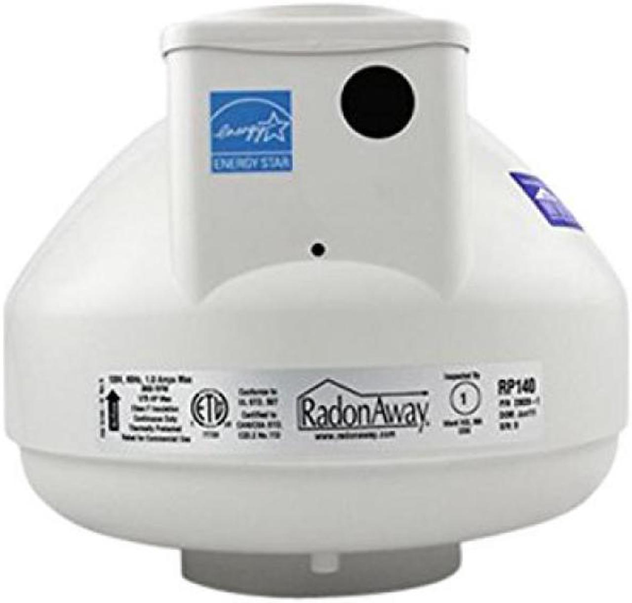 RadonAway 23029-1 RP140 Radon Mitigation Fan, 4"