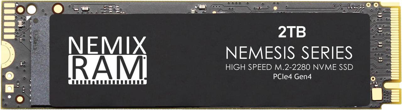 NEMIX RAM NEMESIS Series 2TB M.2 2280 Gen4 PCIe NVMe SSD Write Speeds up to 7415mbps Compatible with ASUS ROG Strix Z790-A Z790-E Z790-F Gaming Motherboard