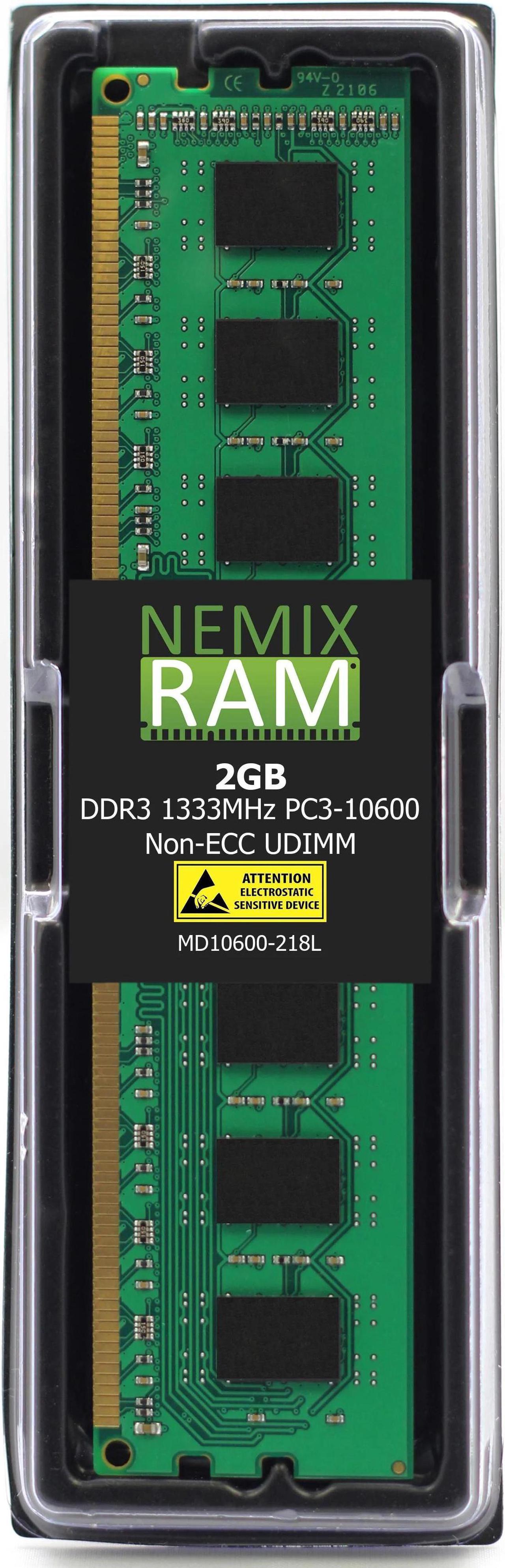 NEMIX RAM 2GB DDR3 1333MHz PC3-10600 Memory For HP Desktop PC - 647905-B21