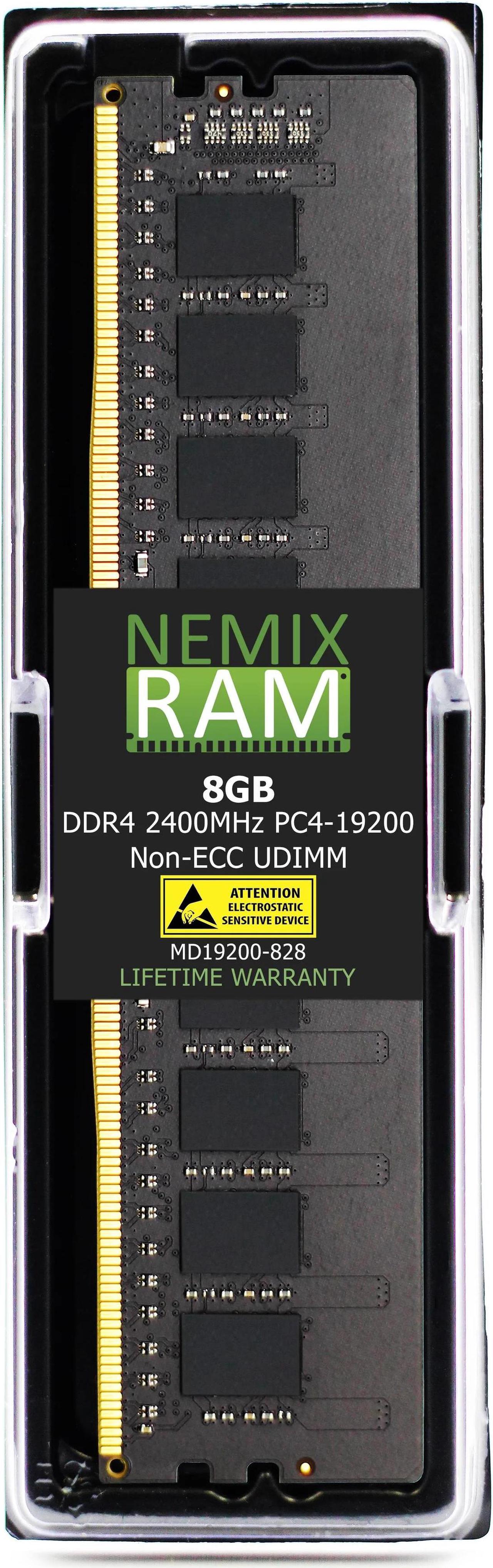 NEMIX RAM 8GB DDR4-2400 UDIMM 2Rx8 for ASUS Tower PCs