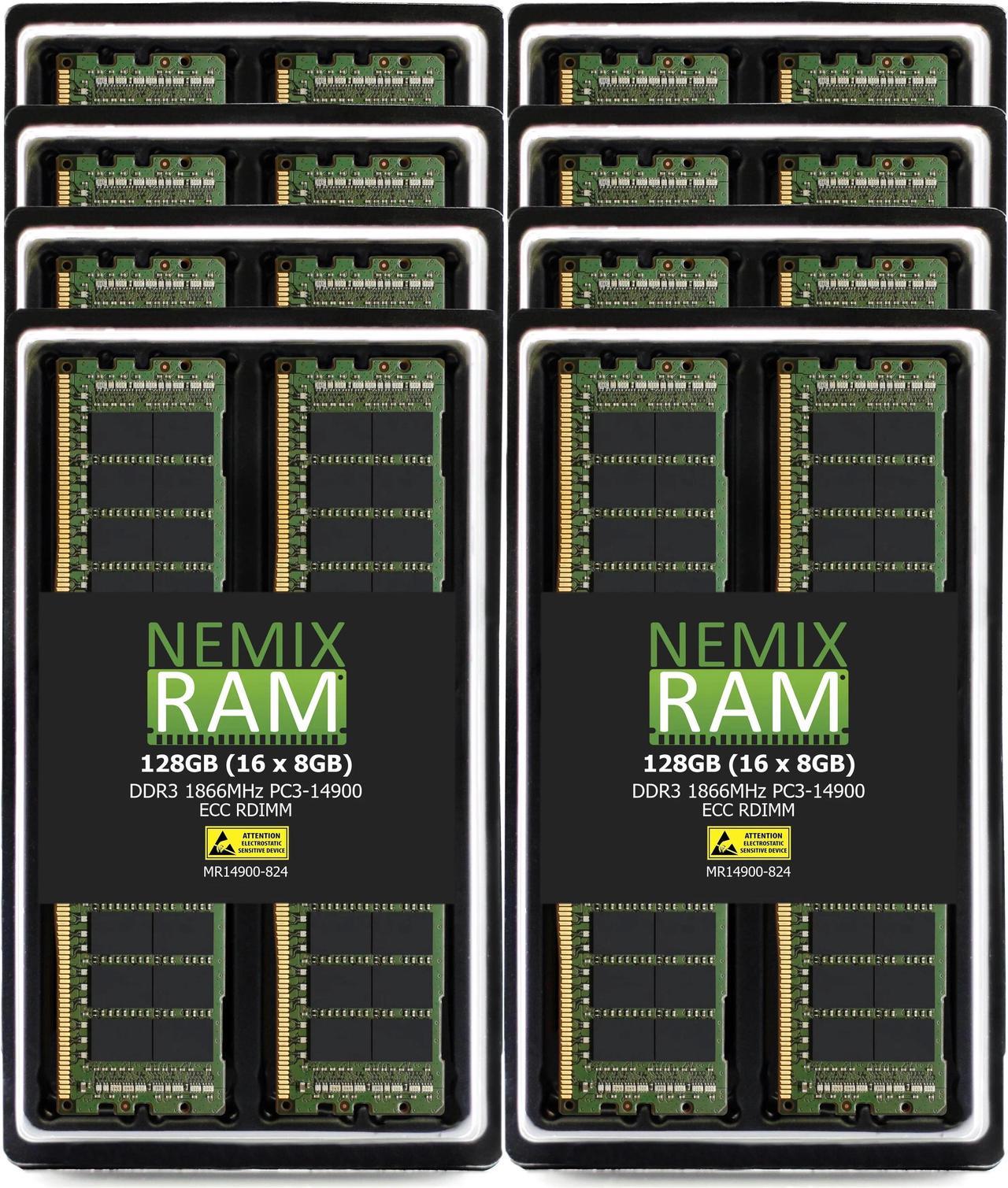 HP 712382-071 8GB (1x8GB) DDR3 1866 (PC3 14900) ECC Registered RDIMM Memory by NEMIX RAM