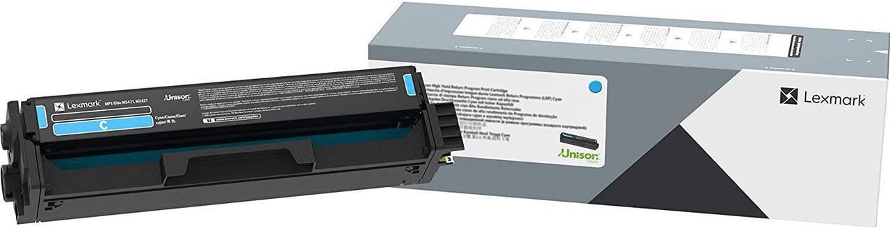 Lexmark, LEXC3210C0, Cyan Return Program Print Cartridge, 1 Each, smaill