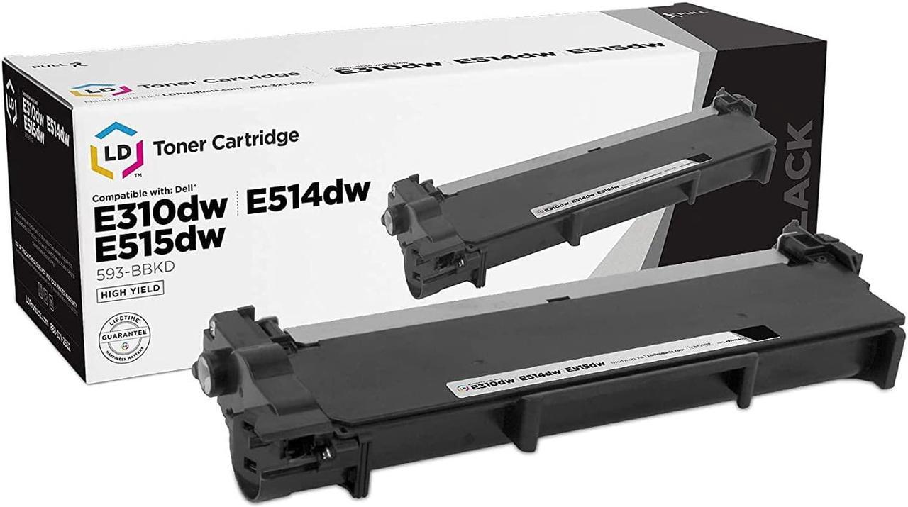 LD © Compatible Dell 593-BBKD / P7RMX High Yield Black Laser Toner Cartridge for Dell E310dw, E514dw, E515dn, E515dw