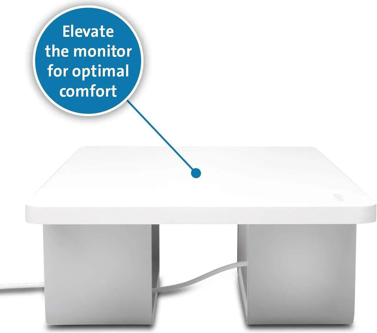 Alt view image 5 of 16 - Kensington CoolView Wellness Monitor Stand with Desk Fan K55855WW