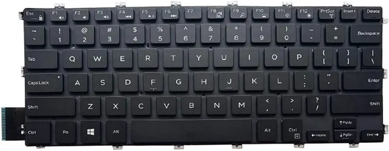 Alt view image 2 of 6 - LXDDP Laptop Replacement US Layout Backlit Keyboard for Dell Inspiron 5480 5481 5482 5485 5488 5491 5580 5582 5585 5591 7386 7580, Latitude 3400 3310 3390 Black