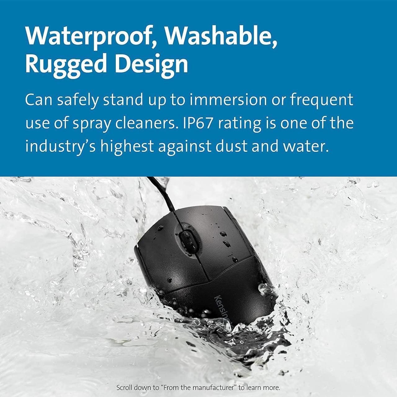 Alt view image 2 of 7 - Kensington Pro Fit Washable Wired Mouse (K70315WW)