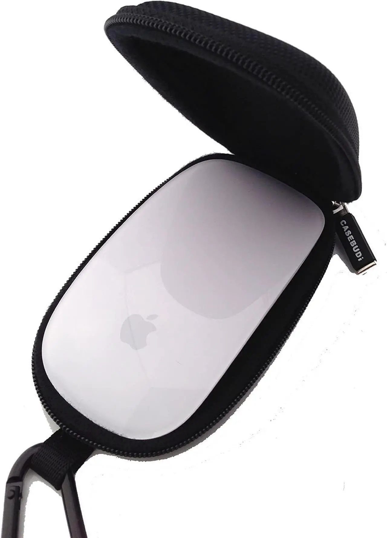 Alt view image 3 of 7 - Tough Travel Carrying Case for Apple Magic Mouse 1 and 2 | Hard Shell Ballistic Nylon (Black)