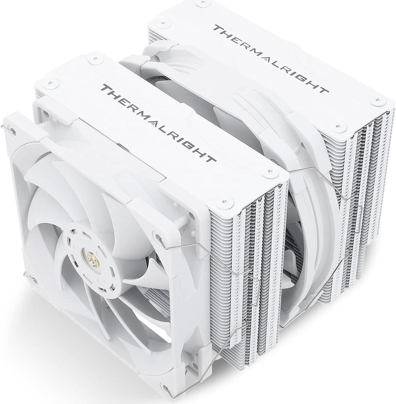 Thermalright FC140 White CPU Air Cooler,Dual Tower 5 Heat Pipe, TL-D14X-W and TL-C12PRO-W PWM Fan,Aluminium Heatsink Cover, AGHP Technology,for AMD AM4/AM5/Intel LGA 1150/1151/1155/1156/1200/2011/1700