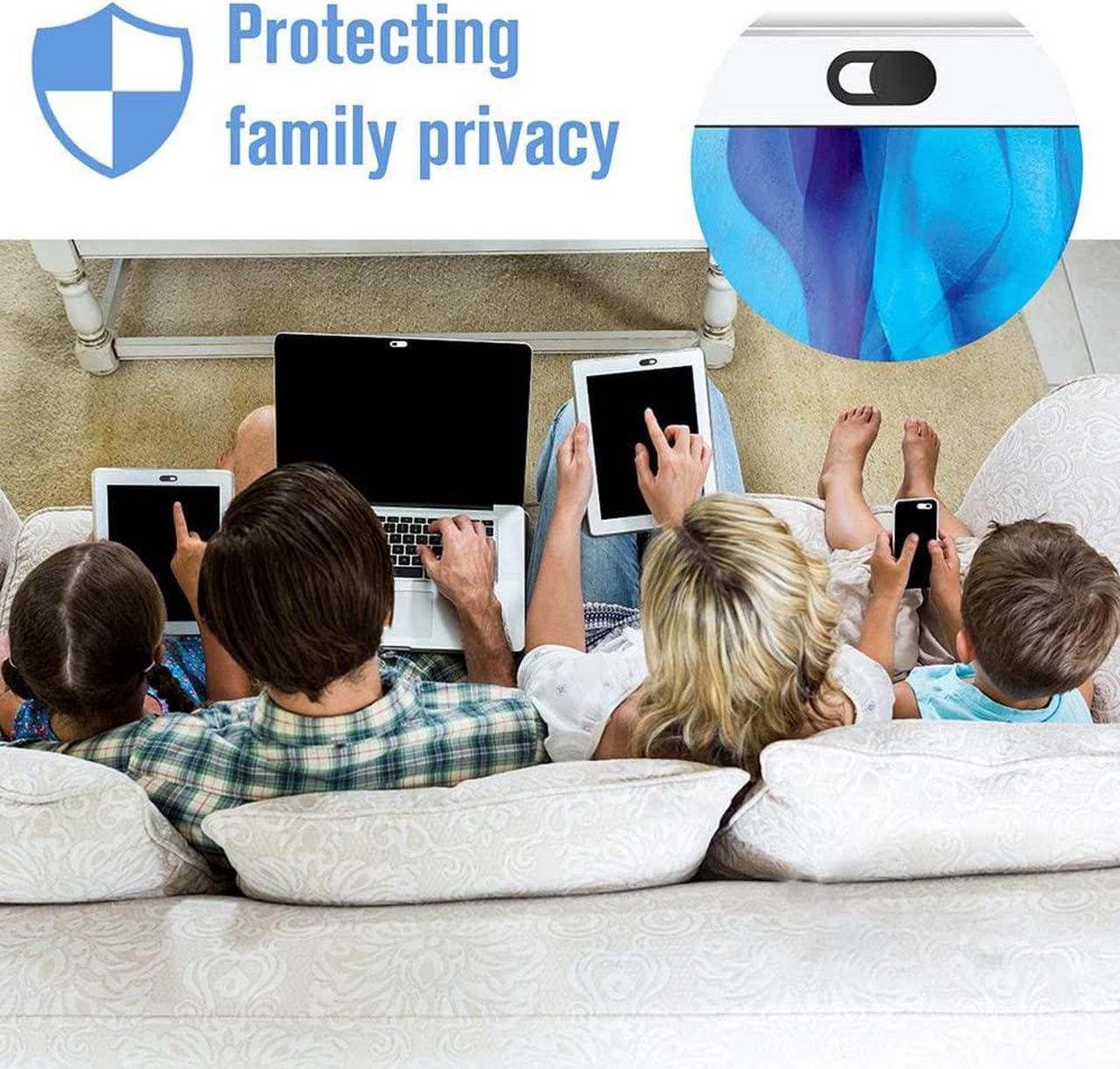 Alt view image 5 of 7 - Webcam Cover Slide,[6 Pack] Ultra-Thin Laptop Web Camera Cover Compatible with MacBook,Laptop,PC,Computer,iMac,iPad, iPhone Cell Phone etc. 0.022in Thick Web Blocker Protect Your Privacy and Security