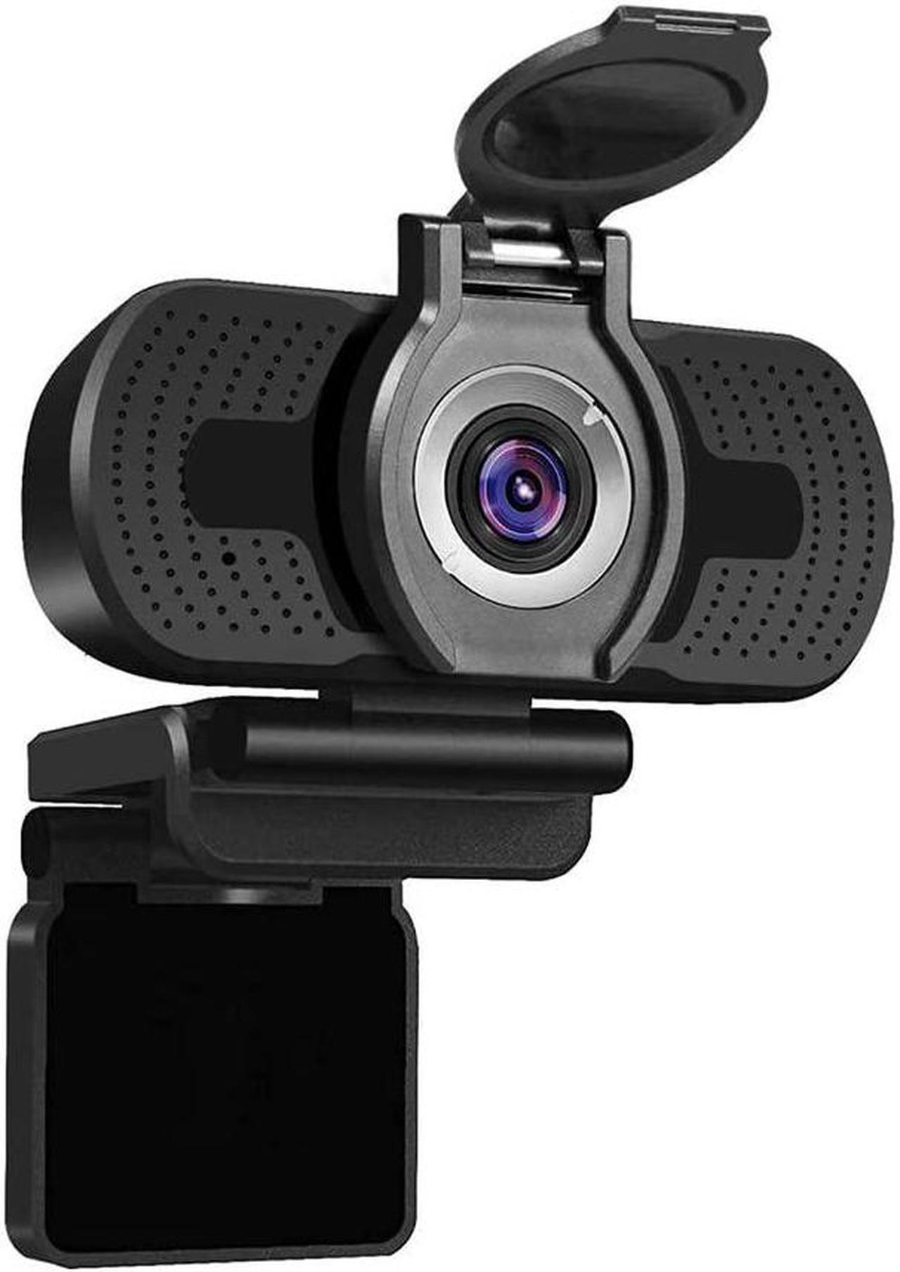 Webcam with Microphone with Privacy Cover,1080P Full HD Web Camera with Wide View for Live Broadcast,PC Laptop Desktop USB Webcams Computer Video Camera for USB Video Calling Recording Conferencing