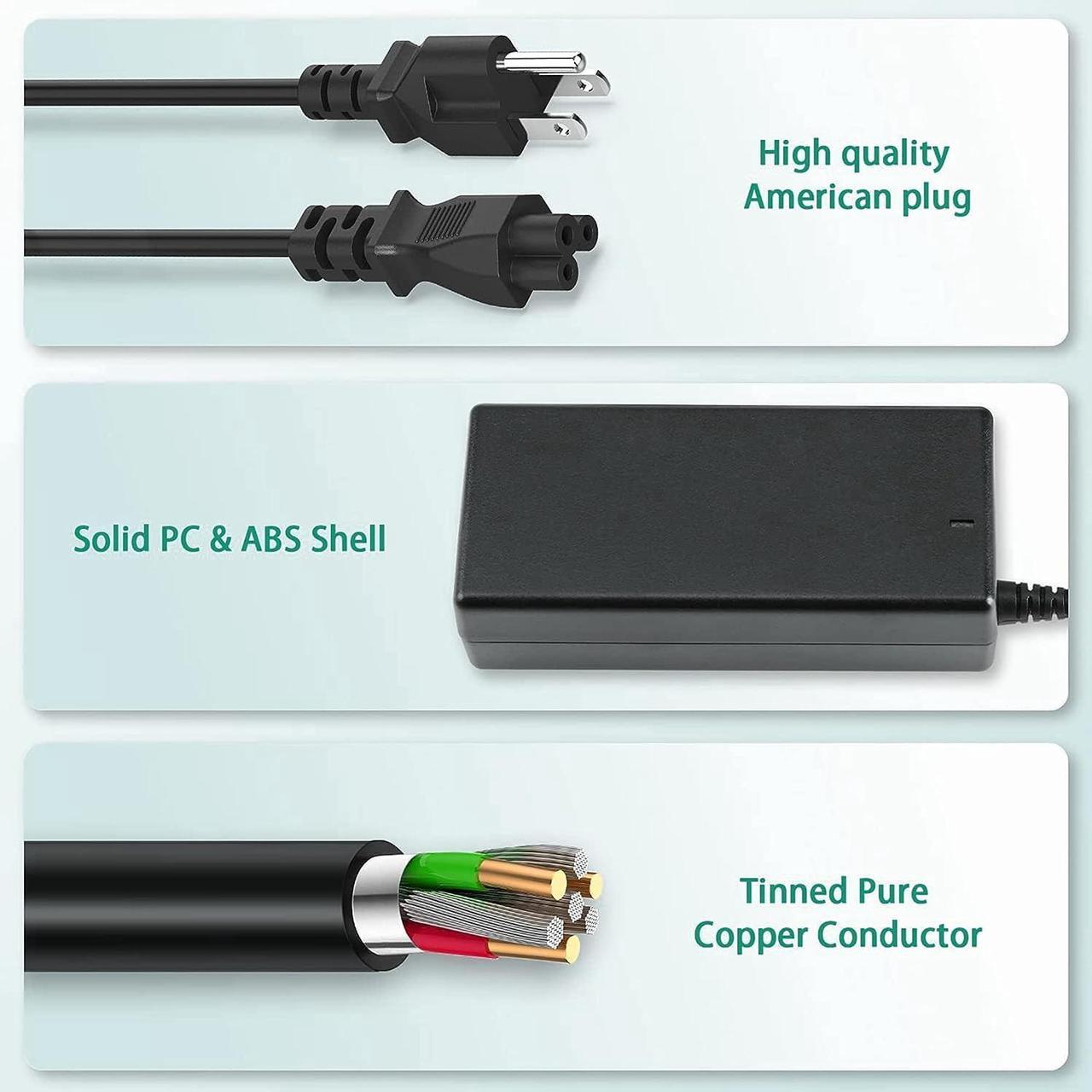 Alt view image 5 of 5 - J-ZMQER AC/DC Adapter Charger Compatible with Wacom Cintiq 24 POWA116 POW-A116 Power Supply Cord PSU