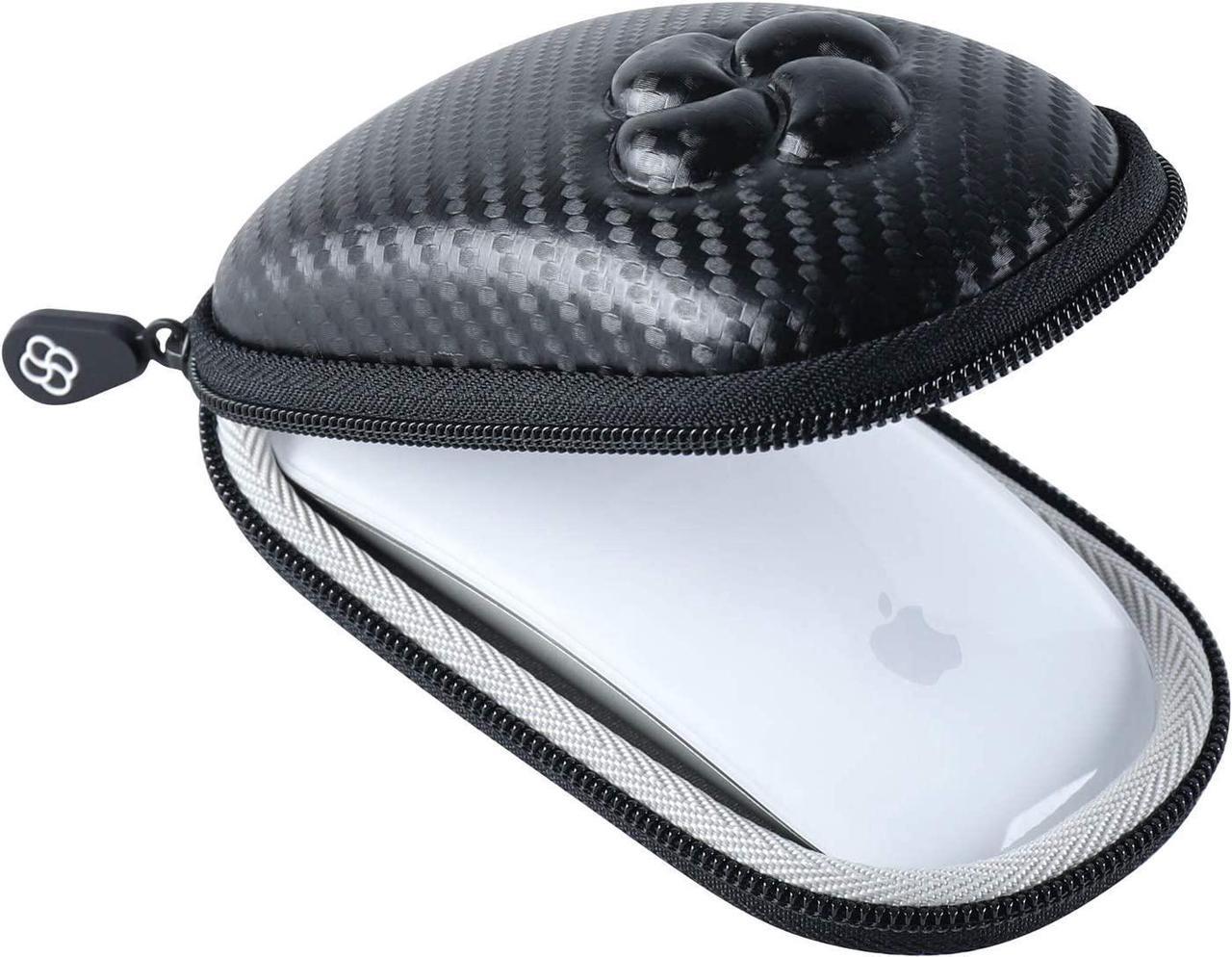 Koonice Hard Case Compatible for Apple Magic Mouse (I and II 2nd Gen) Including Carabiner (Black)