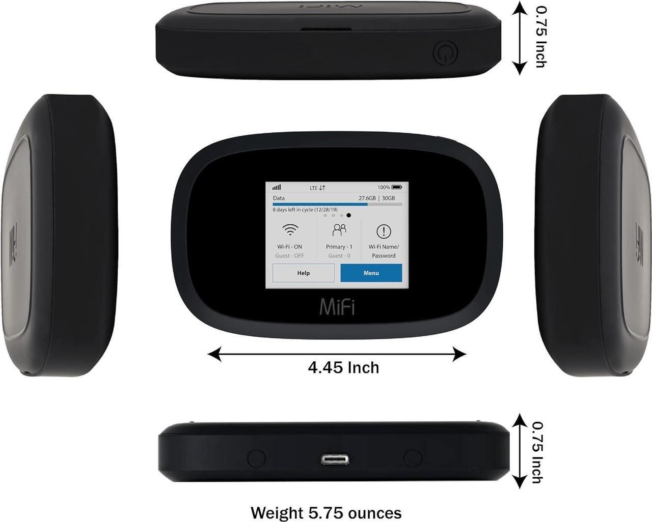 Alt view image 4 of 7 - EVDO-LINK Bundle for Inseego Global Hotspot WiFi Device - 4G LTE MiFi 8000 | Global 4G LTE Mobile Portable WiFi with Case, Screen Protector and Extra Battery Compatible with AT&T, T-Mobile, Verizon