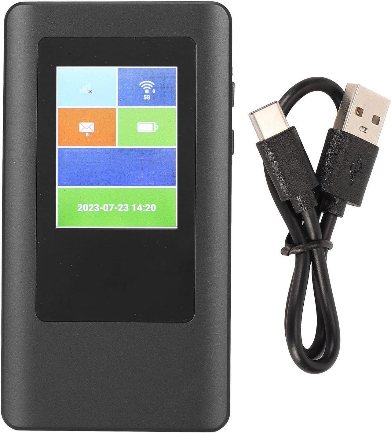 Alt view image 7 of 7 - 5G Mobile Hotspot, 5G Mobile WiFi Router with SIM Card Slot, Unlocked Portable WiFi Device for Travel 5G Modem Router Dual Band 2.4G 5.8G Connects Up to 16 Devices