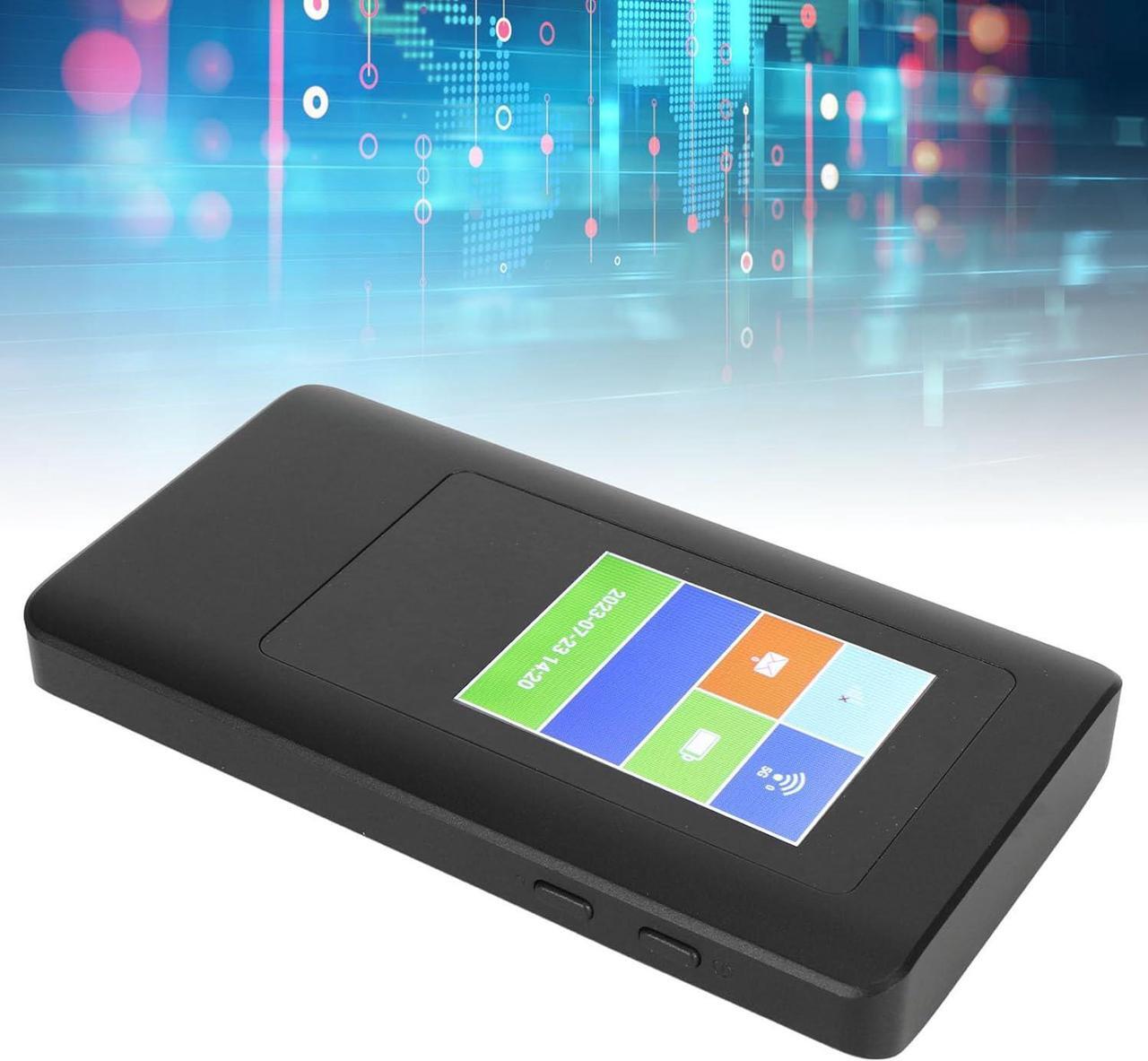 Alt view image 4 of 7 - Portable 5G WiFi Router for Travel, Dual Band WiFi Hotspot Device with SIM Card Slot, Up to 16 Users to Connect, LPDDR4X 2GB RAM EMMC 16GB ROM, Global Frequency Bands, Home WiFi