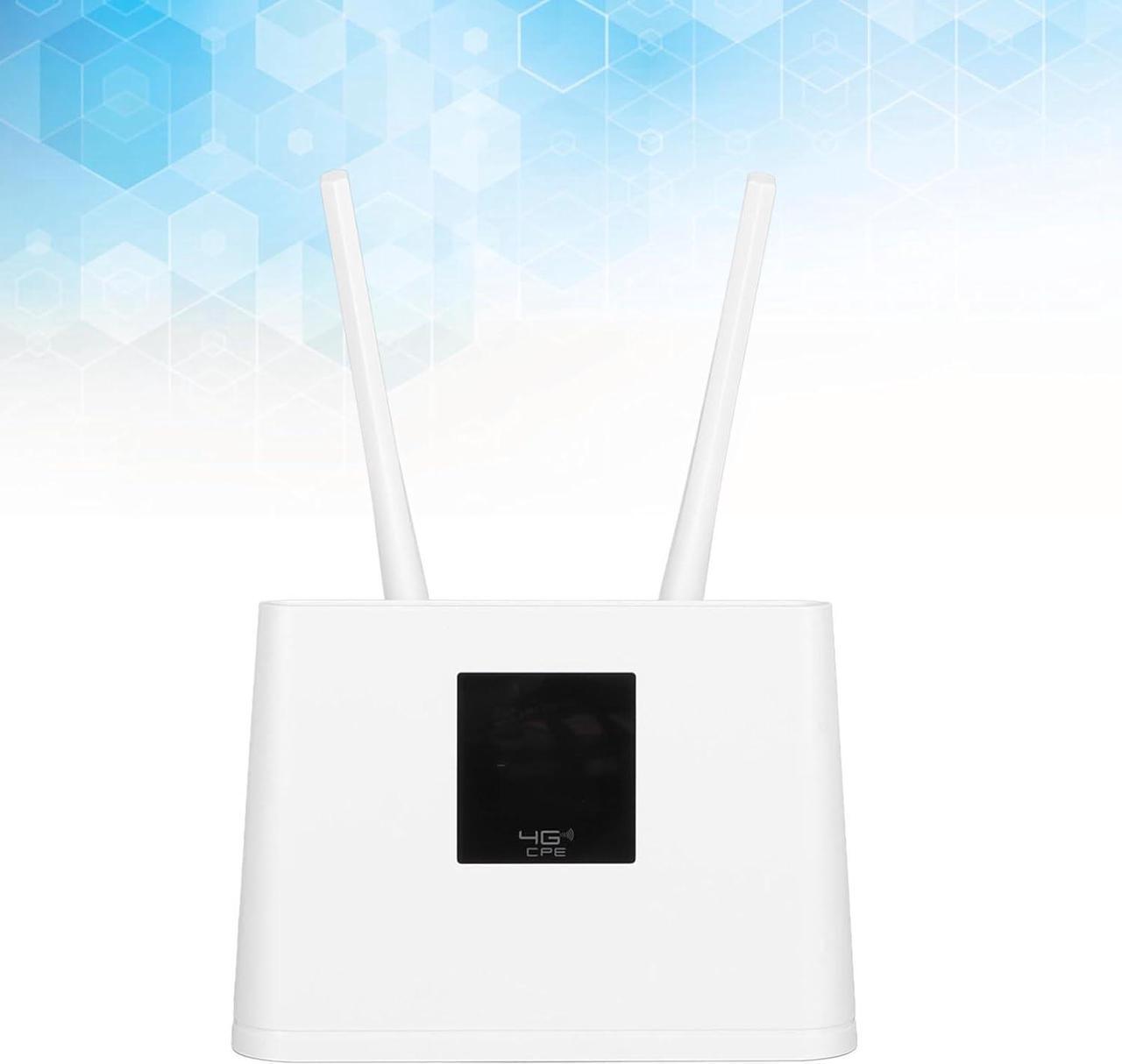 Alt view image 5 of 7 - 4G WiFi Router, Mobile WiFi Modem 150Mbps LCD Display High Gain Antenna Supported 20 Users TDD LTE for Business (US Plug)