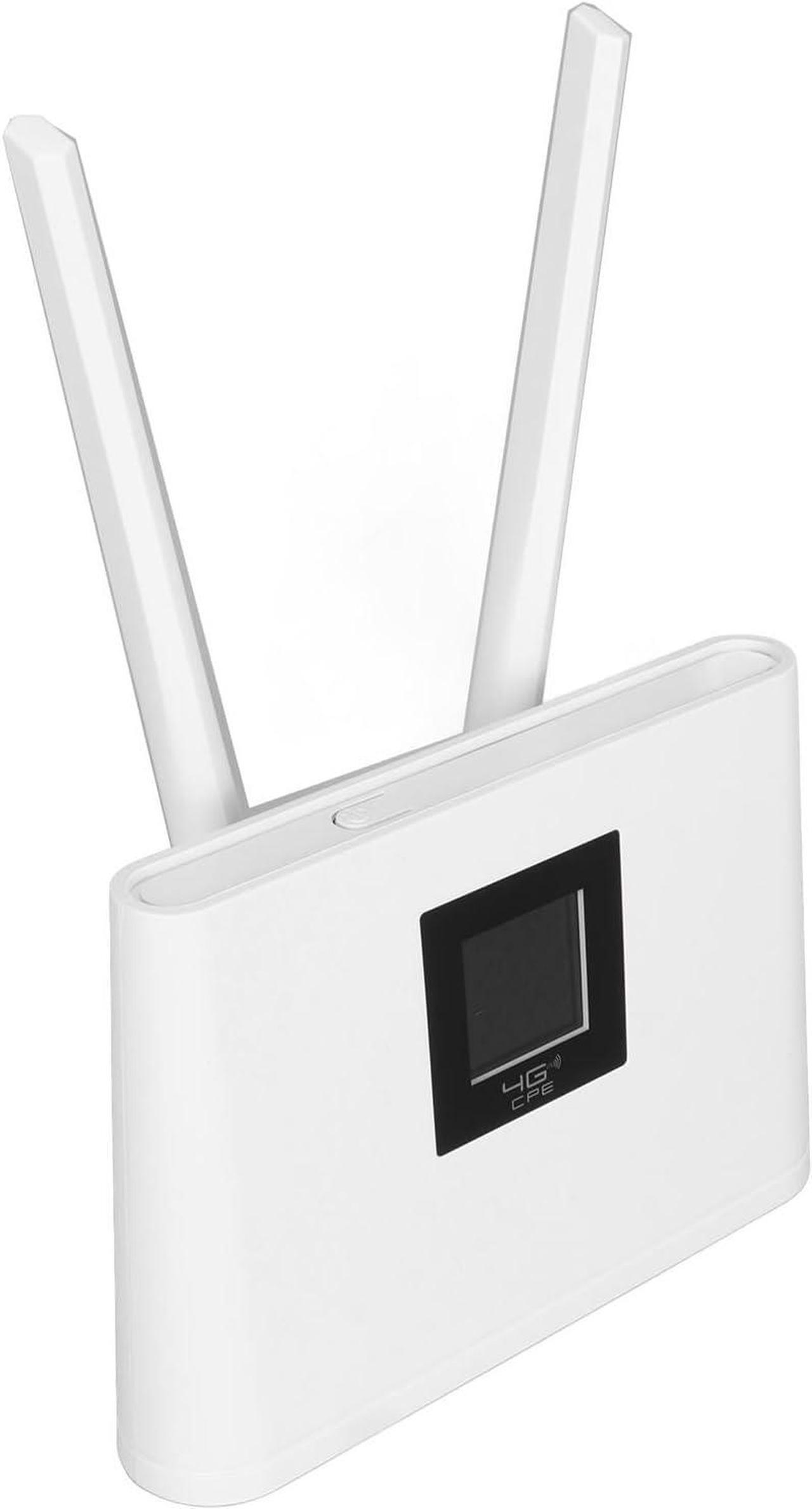 Alt view image 2 of 7 - 4G WiFi Router, Mobile WiFi Modem 150Mbps LCD Display High Gain Antenna Supported 20 Users TDD LTE for Business (US Plug)